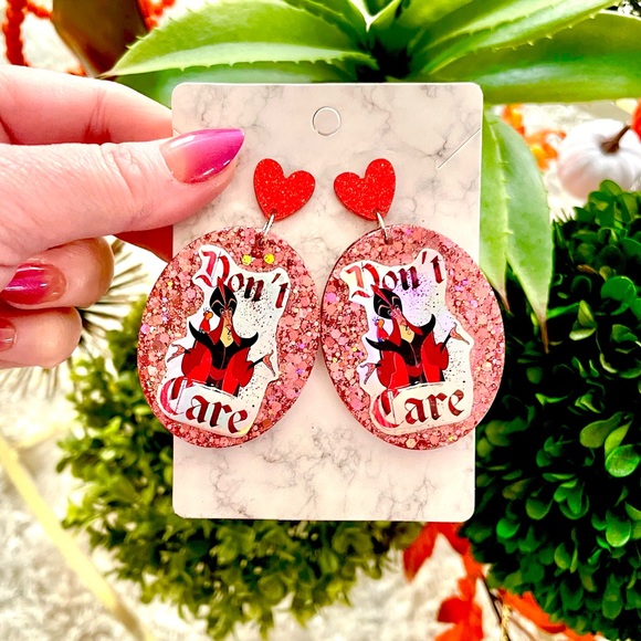 Jafar Acrylic Dangle Earrings - Picture 2 of 4